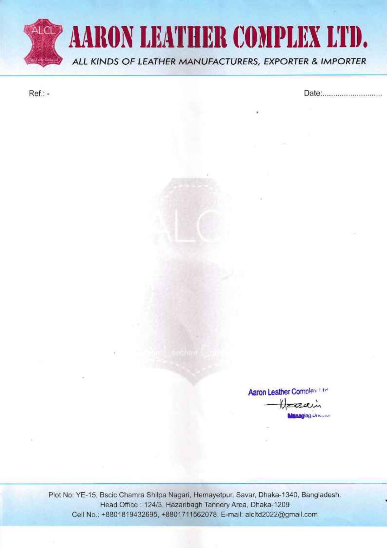 AARON LEATHER COMPLEX LIMITED